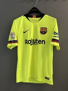 BARCELONA 2018/2019 AWAY FOOTBALL SHIRT JERSEY NIKE SIZE Med Messi Years #10 - Picture 1 of 6