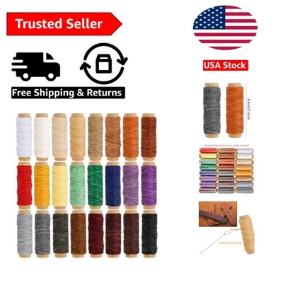 Durable Waxed Flat Leather Cord - 792 Yards, Ideal for All DIY Projects - Image 1 of 4