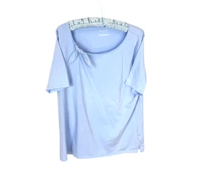 Talnots Plus Damen Top Gr. XL Blau 100% Pima Baumwolle Schalkragen Küstenreife - Bild 1 von 7