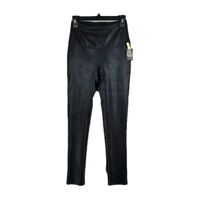 DG2 Diane Gilman Mujer Negro Imitación Cuero Recubierto Delgado Elegante Leggings Talla S Nuevo con Etiquetas Foto 1 de 4