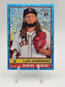 2025 Topps Heritage Chrome Light Blue Sparkle #306 Luis Guerrero Boston Red Sox - Picture 1 of 2