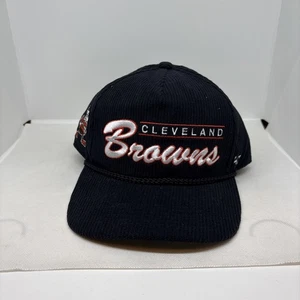 Cleveland Browns Hat Cap 47 Brand Snap Back NFL Football Script Corduroy NEW Tag - Picture 1 of 10