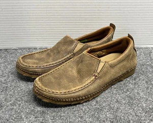 Twisted X Mens 7 Shoes Slip On Casual Brown Leather Loafers - Picture 1 of 7