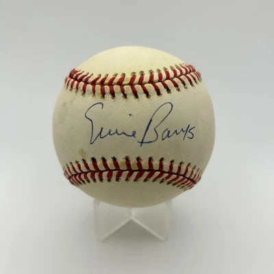 Béisbol oficial firmado por Ernie Banks Sr. Cub” Chicago Cubs Legend 512 HR 2x MVP Foto 1 de 4