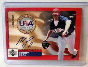 2000 Upper Deck Touch of Gold #BSe Bobby Seay 410/500 AUTO Team USA - Foto 1 di 2