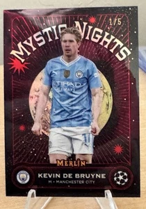 2024 Topps Merlin Kevin De Bruyne Mystic Nights 1/5 - Picture 1 of 2