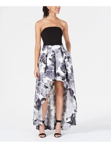 SPEECHLESS Womens Black Sleeveless Above The Knee Hi-Lo Cocktail Dress 3 - Picture 1 of 3