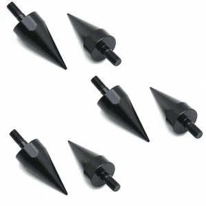 For Windscreen Fairings License Plate Universal Motorcycle Black 6 X Spike Bolts - Imagen 1 de 4