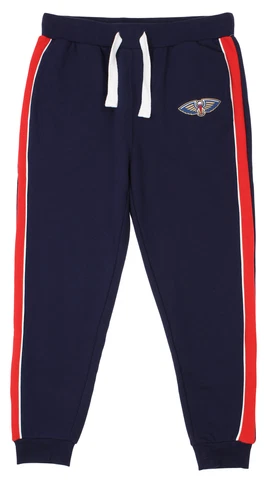 FISLL NBA Men's New Orleans Pelicans French Terry Jogger with Piping Cover