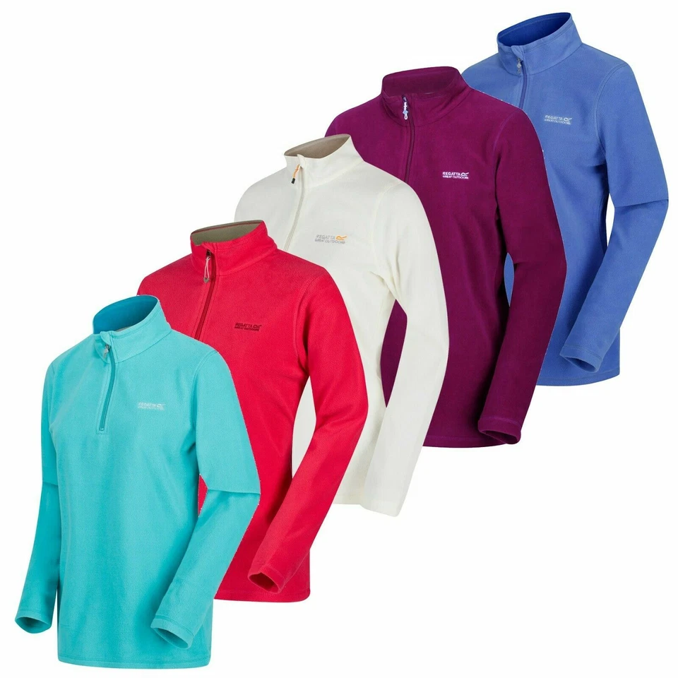 Regatta Womens Fleece Sweetheart Light Weight Micro Half Zip Quick Dry Top 8-20 - Image 1 of 4