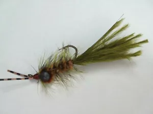 Murray's Hellgrammite - Brown - Sz 4&6 - 2 pack - Fly Fishing Streamer - Picture 1 of 2