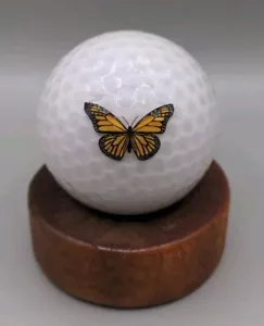 Butterfly Logo Golf Ball Crystal Collectors Display Ball Monarch - Picture 1 of 7