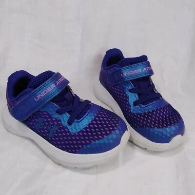 Under Armour Impulse Frosty SHOES Sneakers Toddler Girls Size 5 K Blue & Purple - Image 1 of 4