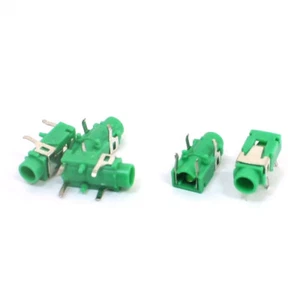 4 Pins DIP PCB Buchse 3.5mm Stereo Audio Klinke Buchse Grün 5 Stück - Bild 1 von 1