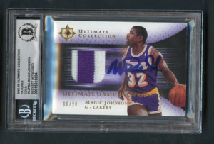 2005 IMMACULATE COLLECTION PATCHES GOLD MAGIC JOHNSON /20 BGS 10 AUTO GRADE - Picture 1 of 3