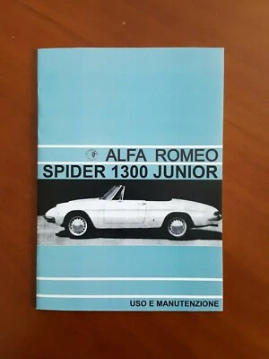 Uso e manutenzione Alfa Romeo 1300 Spider junior osso di seppia Owner's manual  - Immagine 1 di 4