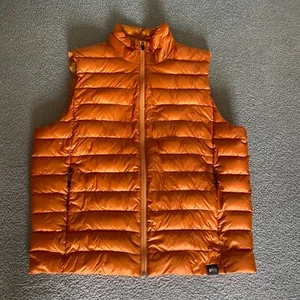 REI Co-Op Down Puffer Vest Men's Large Orange Lightweight Packable Insulated - Picture 1 of 12
