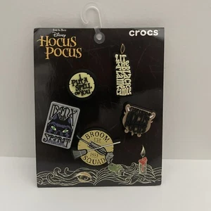 Crocs Hocus Pocus Jibbitz Charms 5-Pack Shoes Disney Halloween Authentic - Picture 1 of 2
