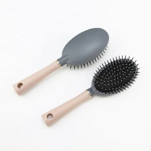 Detangle Oval Cushion Hair Brush Comb Massage  Styling Brushes Pink/Gray 1pc - Picture 1 of 5