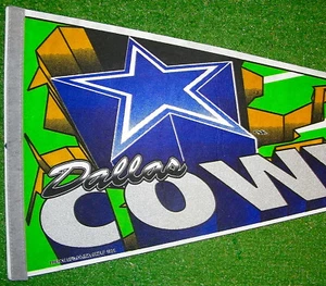 Vintage Dallas Cowboys Football Pennant NFL 30" Full Size Old Logo1994 RARE - Picture 1 of 2