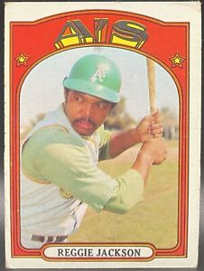 Reggie Jackson 1972 Topps #435 Oakland A’s HOF