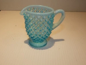 Vintage Fenton blau schimmernd Nägel individuelles Milchkännchen - Bild 1 von 4