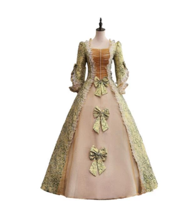 Victoriano Medieval Renacimiento Disfraz Vestido María Antonieta Teatro Vestido Nuevo  Foto 1 de 4