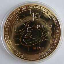 10 EURO PORTUGAL 2011 - 25 Jahre EU-Beitritt - MIT GOLD
