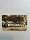 Vintage Early 1900'S Real Photo Rppc Postcard - Church Group Reunion Outside