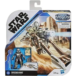 Star Wars Mission Fleet Mandalorian & The Child Speeder Bike Disney Hasbro NEW - Picture 1 of 4