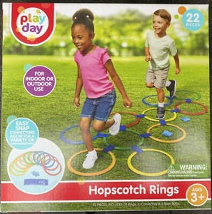 Play Day Hopscotch Rings, Kid's Indoor/Outdoor Sports Activities 3+ - NIB - Picture 1 of 5