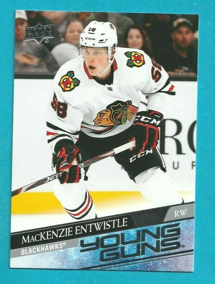 2020-21 Upper Deck Series 2 MACKENZIE ENTWISTLE YOUNG GUNS ROOKIE #471 CHICAGO - Image 1 of 1
