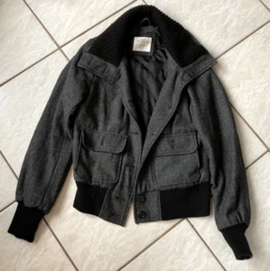 Schwarz-Weiße Tweedjacke von H & M/LOGG, Größe 38 - Bild 1 von 8