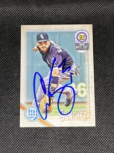Carta auto firmata Yolmer Sanchez Chicago White Sox 2018 regina zingara #49 ~ COA - Foto 1 di 3
