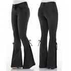 Lady Women Flared Jeans Bell Bottoms Stretch Denim Pants Trousers Retro Casual