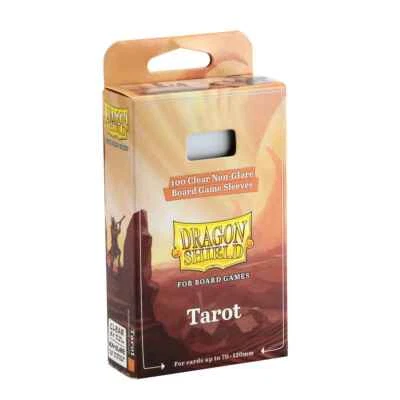 GAMEGENIC GMBH Dragon Shield: Board Game Sleeves Clear/NonGlare – Tarot 70 x 120 mm (100)