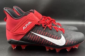 Nike Men's Alpha Menace Pro 2 Football Cleats Black Red BV3945-600 Size 16 New - Picture 1 of 7