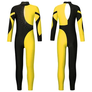 Kids Girls Leotard Stylish Jumpsuit Exquisite Bodysuit Unitard Activewear Dance - Picture 1 of 59