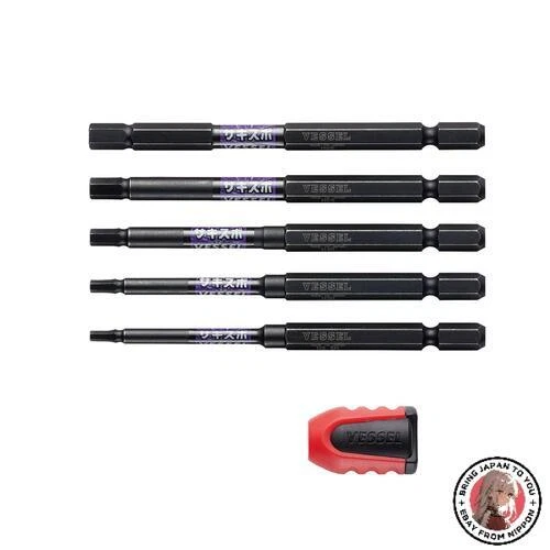 NEW VESSEL BW-32 Step Bit Sakisbo Hex Set of 5 With screw mag catcher - Image 1 of 1