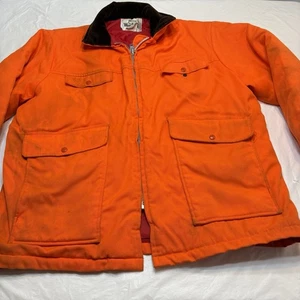 Chaqueta de Caza Woolrich Blaze Naranja Aislada De Colección Para Hombre XL Manchada - Imagen 1 de 12