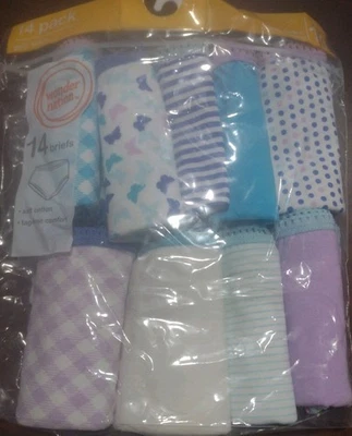 Wonder Nation Girls Brief Underwear Size 10 Assorted Colors New 9 Pair - Image 1 of 4