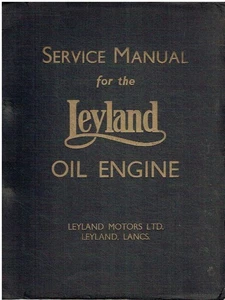 LEYLAND 4-CYL 5.7L & 6-CYL 8.6L DIESEL ENGINE '32-36 ORIG FACTORY SERVICE MANUAL - Picture 1 of 1