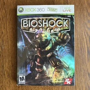 Bioshock (Xbox 360) NEW & SEALED W/ Holo Sleeve Cover White Label SEE PHOTOS - Picture 1 of 7