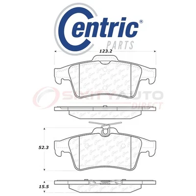 Centric C-TEK Metallic Disc Brake Pads for 2009-2013 Mazda 3 Sport 2.0L 2.5L wm Foto 1 de 4
