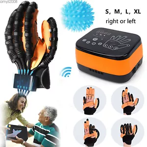 Robotic Rehabilitation Gloves for Finger Arthritis Stroke Physiotherapy Device - Picture 1 of 23