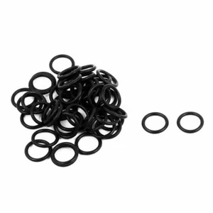 50Pcs Black 8mm x 1mm Nitrile Rubber O Ring   Oil Sealing Grommets  #F9 - Picture 1 of 4
