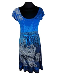 DESIGUAL Abito Vestito Donna Cotone Etnico Bohemian Gipsy Woman Dress Sz.S - 40 - Imagen 1 de 7