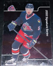 2001 Be a Player Signature Series  #131 David Vyborny Columbus Blue Jackets