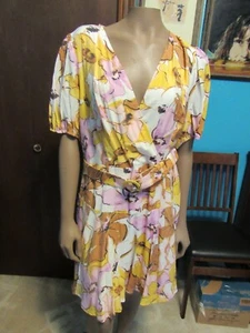 Women's Multi Color Floral Nine West Dress XL - Picture 1 of 5