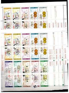 // ROMANIA - MNH - BANKNOTES - COINS - FAMOUS PEOPLE - 2005 - WHOLESALE